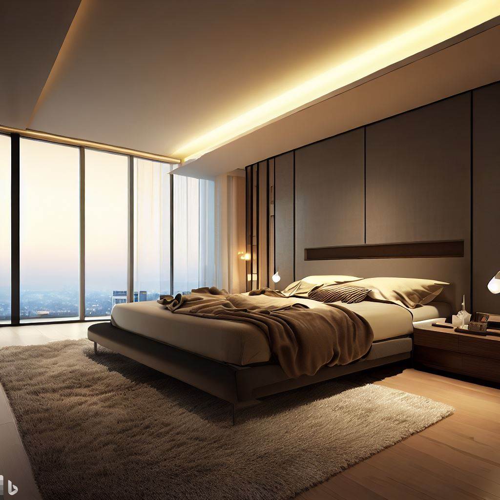 Modern Bedroom with Waterproof Blanket