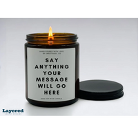 Personalized Custom Candle - Vanilla